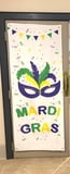 28" x 72" Mardi Gras Mask Banner