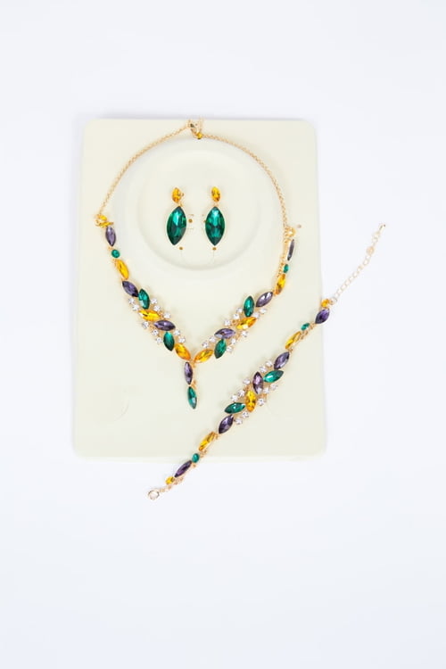 MG Necklace & Earrings, Bracelet Set