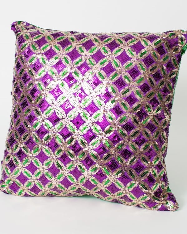 14" x 14" Purple Dazzle Pillow
