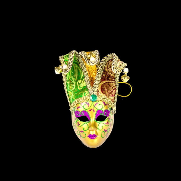 4.5" x 9" Mini Mardi Gras Mask