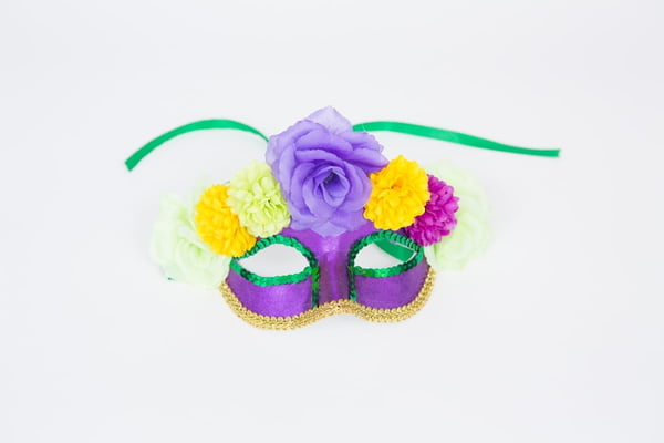 Mask with Flowers