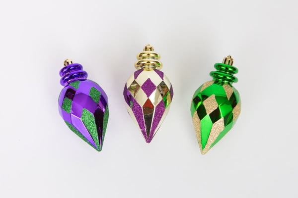 Box of 3 Diamond Pattern Ornaments
