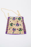 Sequin Gold/Purple Flower Bag