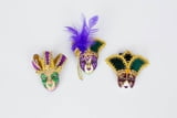 2" Assorted Mask Magnets w Feathers