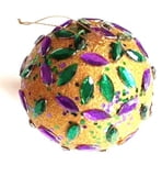 10cm Gold Foam Ball with Jewels
