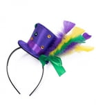 MARDI GRAS HATS AND HEADBANDS 11"H X 4" D Purple Hat Headband