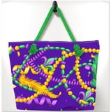 Lg Purple Party Tote Bag